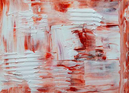 modern art white and red abstract painting painting